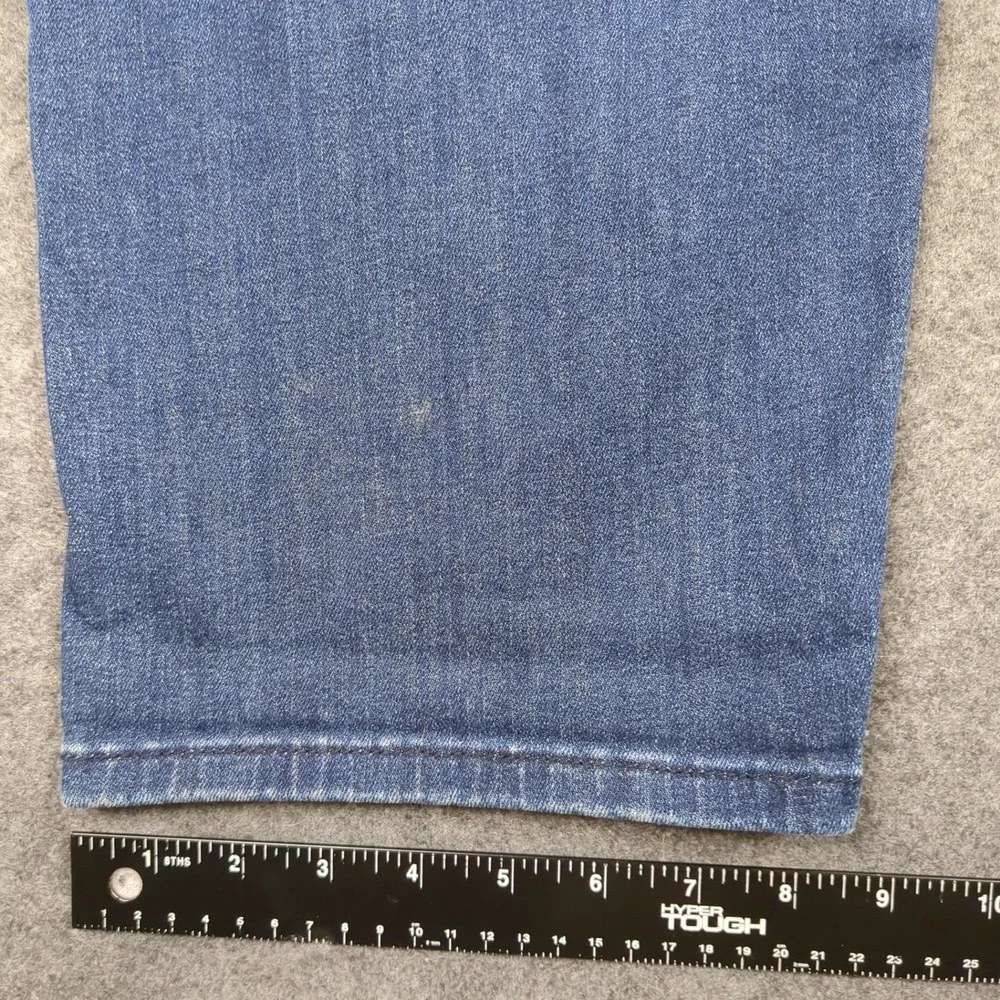 Levis 502 Taper Mens‎ Jeans 48x32 Dark Wash Blue Stretch Denim